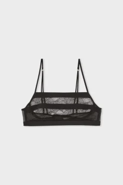 ETAM Sujetadores De Encaje|Sujetadores Talla Grande: Copas D-G|Bandeau de encaje NEGRO