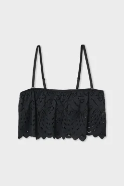 ETAM Sujetadores De Encaje|Sin Tirantes|Bandeau de encaje con tirantes desmontables NEGRO