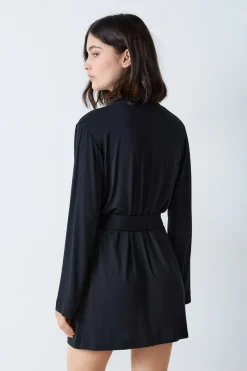 ETAM Pijamas Esenciales|Ponchos, Sudaderas Y Chaquetas|Bata NEGRO