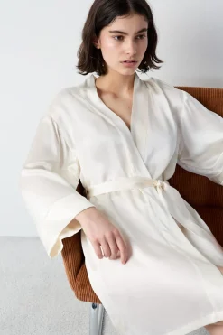 ETAM Pijamas Para Novias|Pijamas De Seda|Bata de seda PERLA
