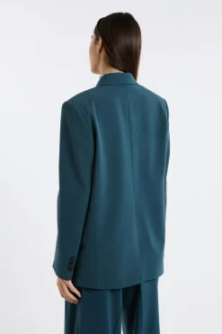 ETAM Chaquetas|Blazers|Blazer con cierre cruzado VERDE PATO