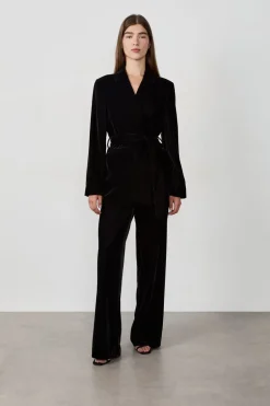 ETAM Chaquetas|Blazers|Blazer con lazo NEGRO