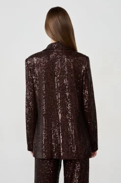 ETAM Chaquetas|Blazers|Blazer de lentejuelas MARR&Oacute;N