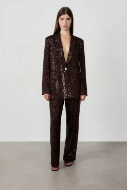 ETAM Chaquetas|Blazers|Blazer de lentejuelas MARR&Oacute;N