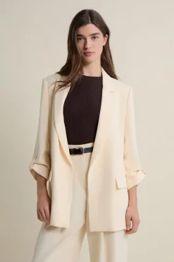 ETAM Chaquetas|Blazers|Blazer manches longues VANILLE