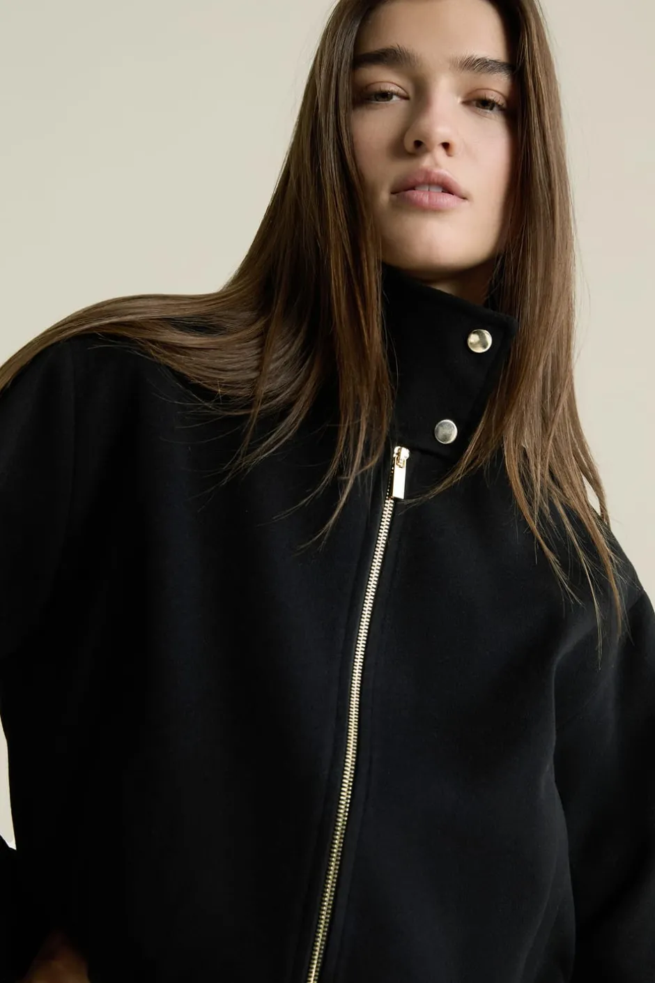 ETAM Chaquetas|Bombers|Blouson effet bomber NOIR