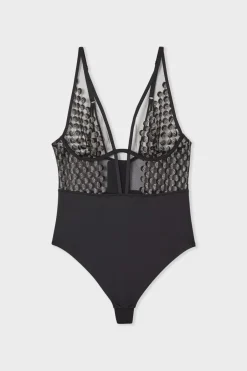 ETAM Bodys|Body con aros de encaje NEGRO