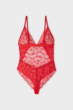 ETAM Bodys|Body de encaje ROJO