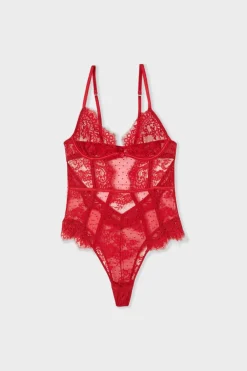 ETAM Bodys|Body de encaje ROJO