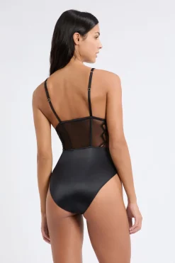 ETAM Bodys|Body de encaje NEGRA