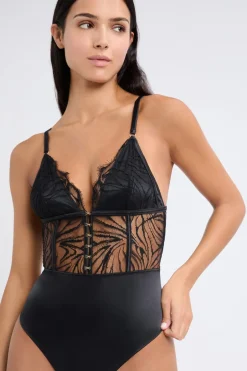 ETAM Bodys|Body de encaje NEGRA
