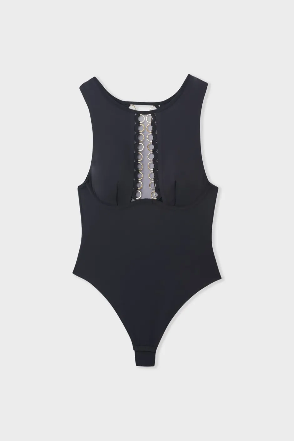 ETAM Bodys|Body de microfibra NEGRO