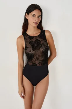 ETAM Bodys|Body sin mangas con motivos NEGRO