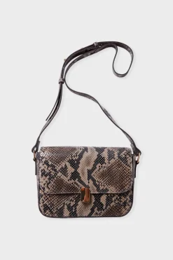 ETAM Bolsos|Bolso bandolera de cuero IMP FD TOPO