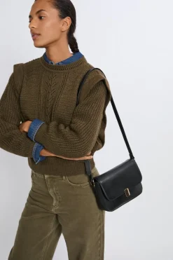 ETAM Bolsos|Bolso de cuero estampado NEGRO