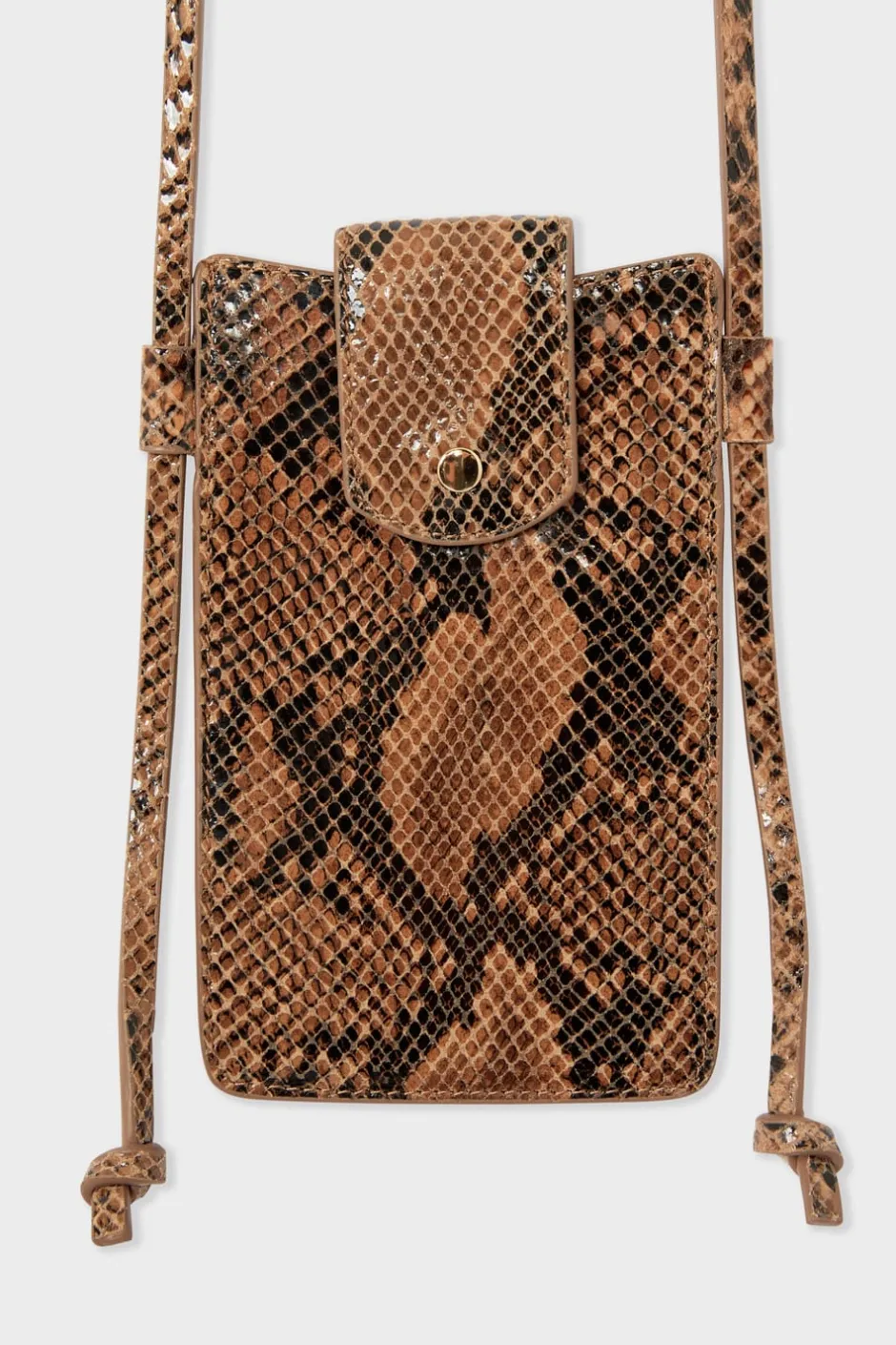 ETAM Bolsos|Bolso de cuero estampado BEIGE