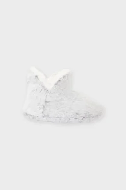 ETAM Zapatillas|Homewear|Botines de tejido ultrasuave GRIS CLARO