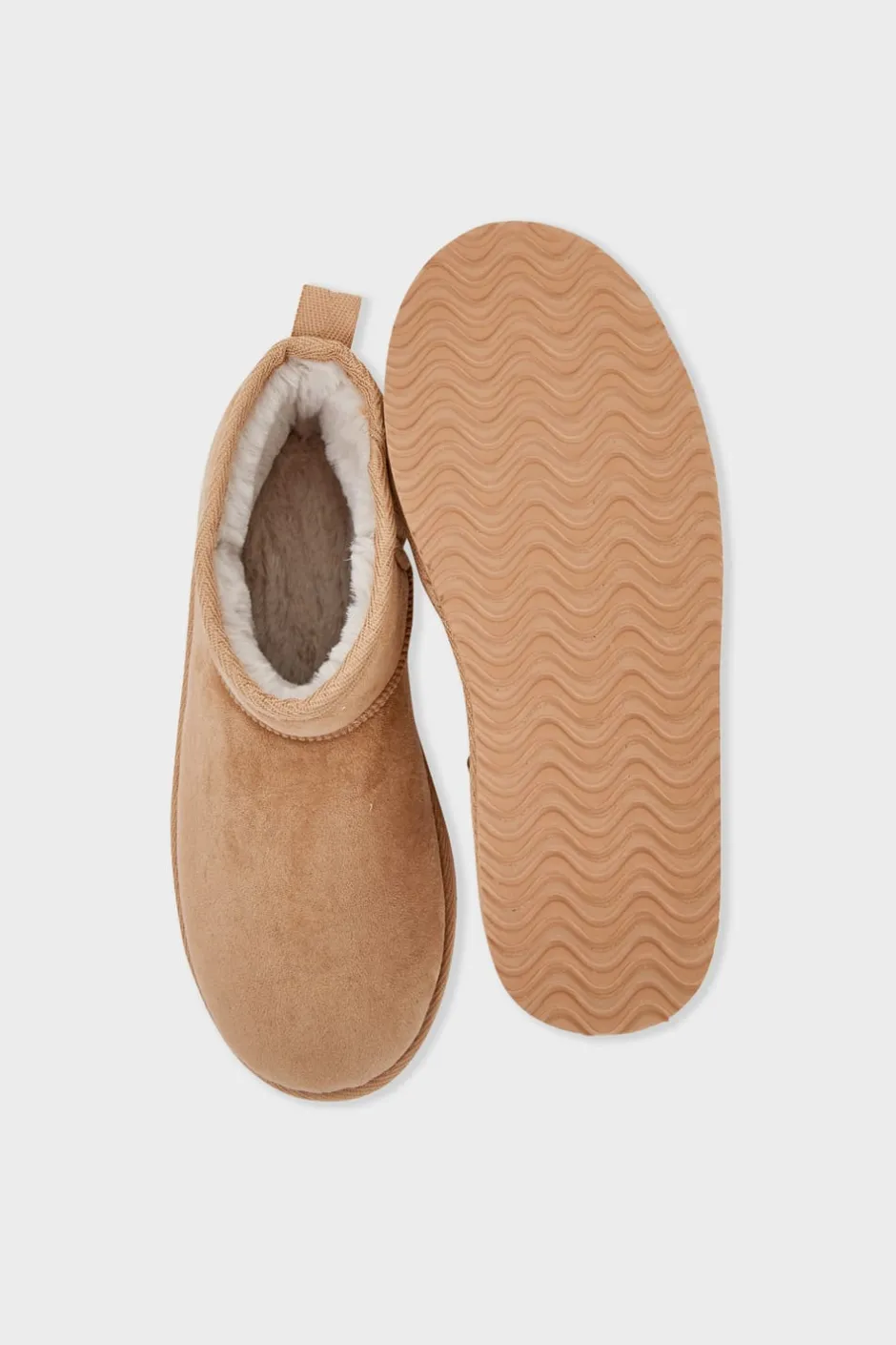 ETAM Zapatillas|Homewear|Botines forrados BEIGE