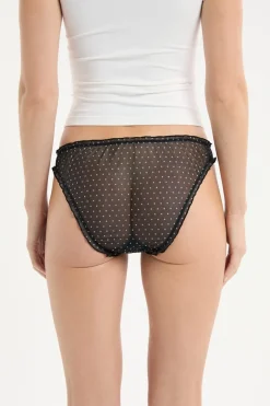 ETAM Braguita|Braguitas Party|Braga bloomer estampada IMP FD NEGRO