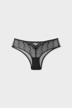 ETAM Culotte|Braga brasileña con bordado NEGRO