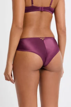 ETAM Brasileña|Braga brasileña con bordado floral MORADO