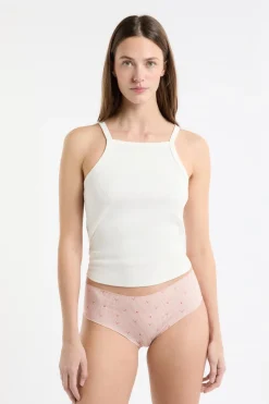 ETAM Brasileña|Braguitas Party|Braga brasileña de microfibra sin costuras con estampado BLUSH