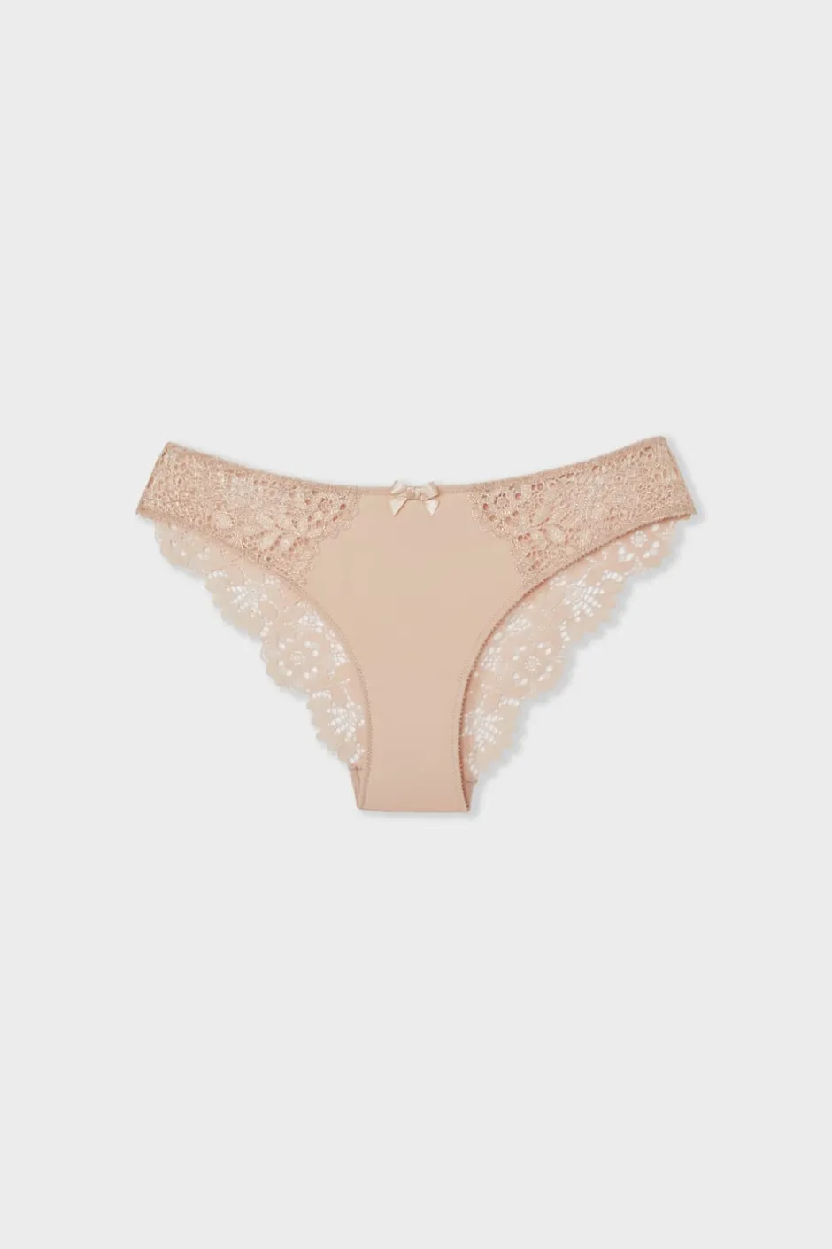 ETAM Braguitas Encaje|Brasileña|Braga brasileña de microfibra y encaje PETUNIA