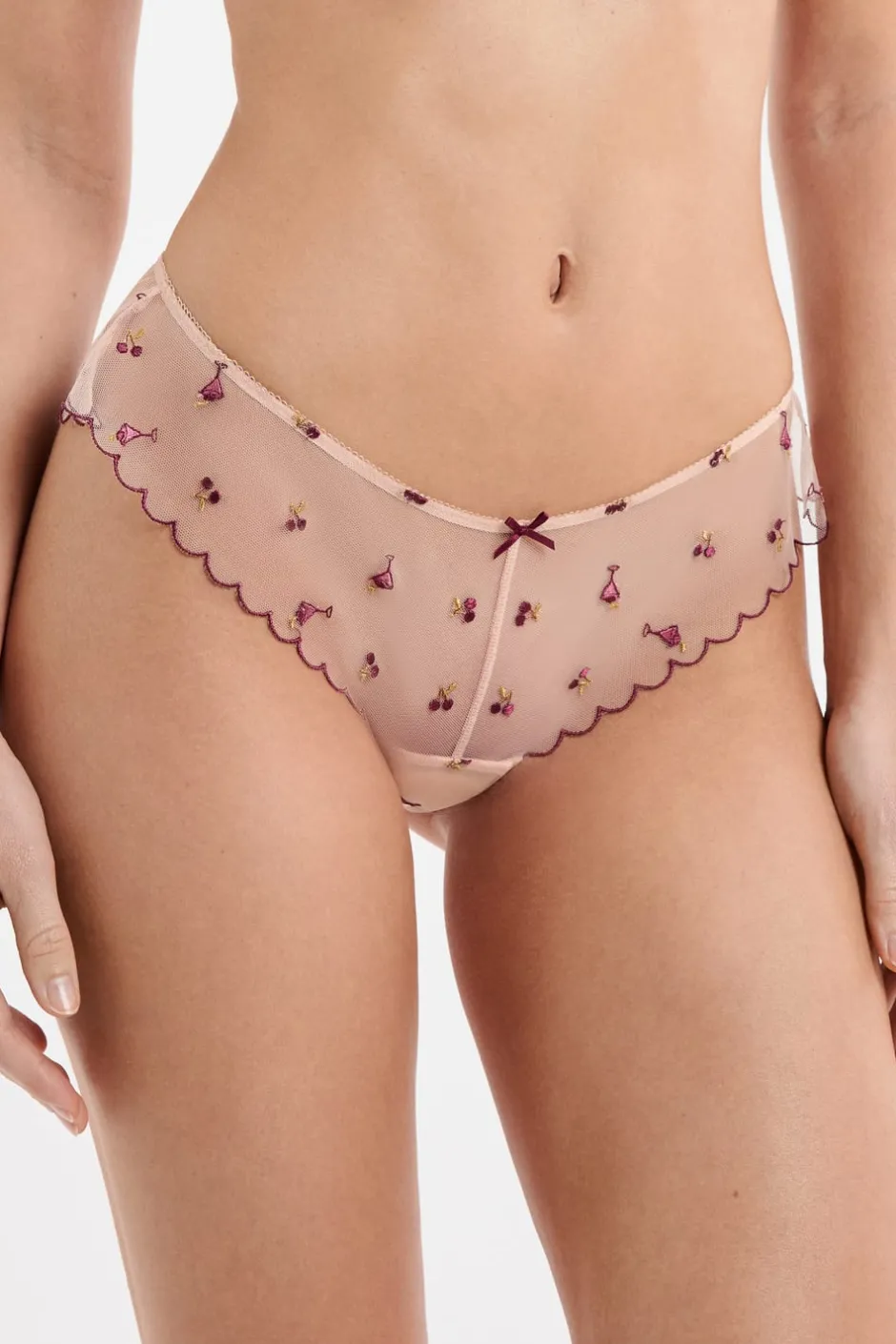 ETAM Brasileña|Braga brasileña de tul estampado BLUSH