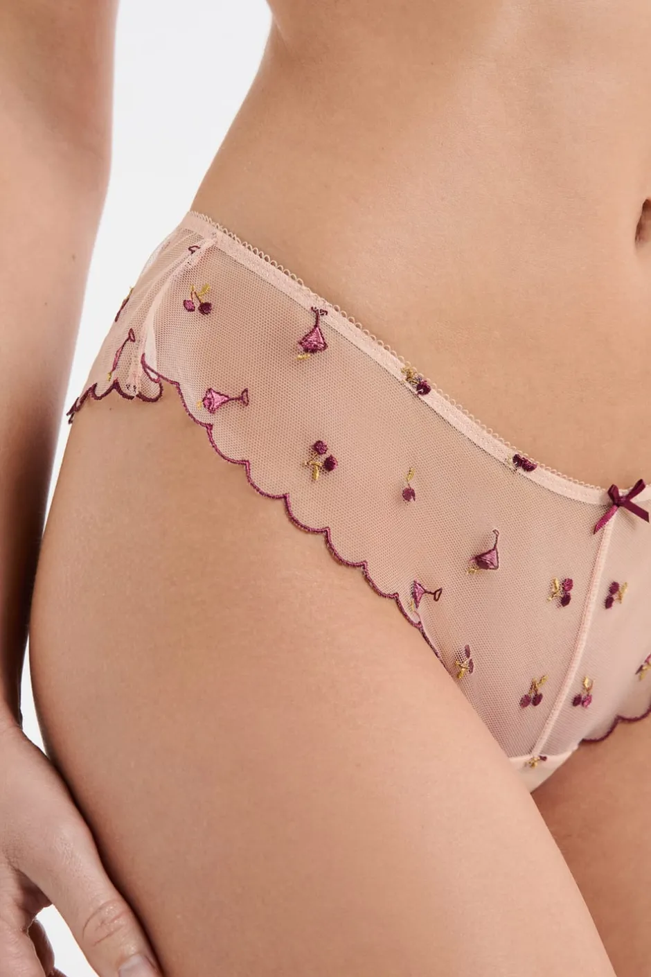 ETAM Brasileña|Braga brasileña de tul estampado BLUSH