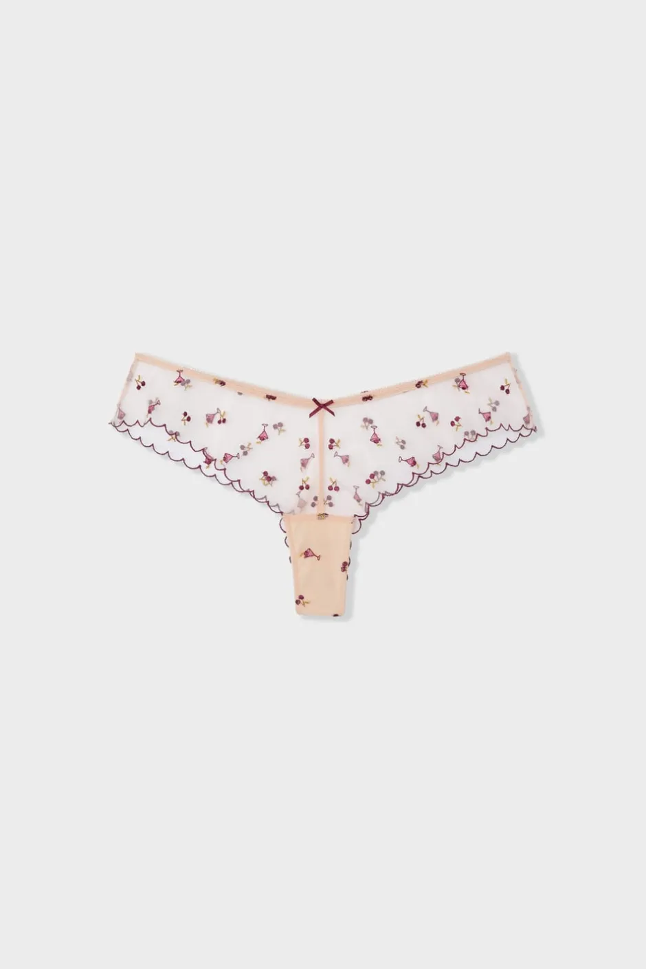 ETAM Brasileña|Braga brasileña de tul estampado BLUSH