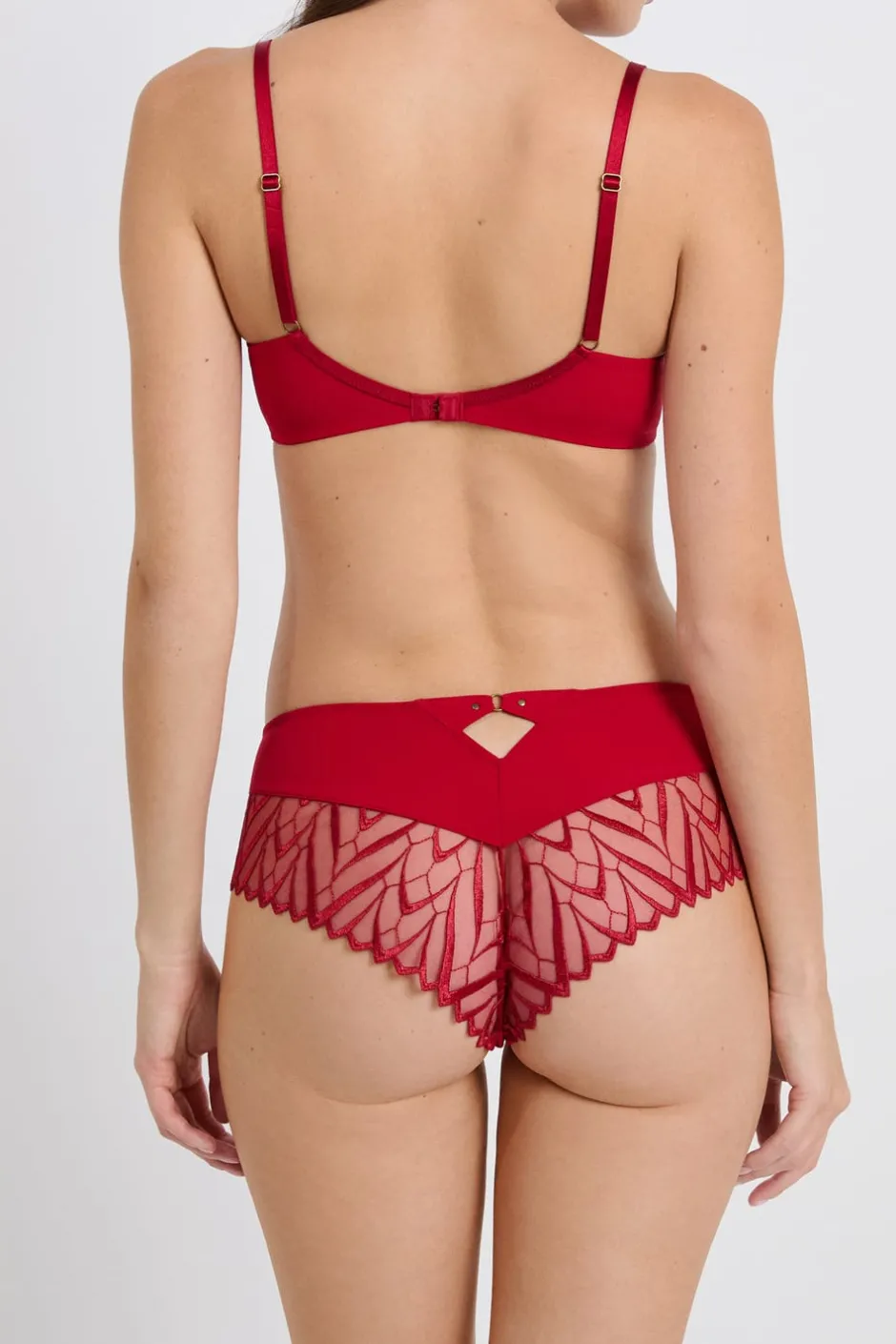 ETAM Brasileña|Braga culotte con bordado ROJO