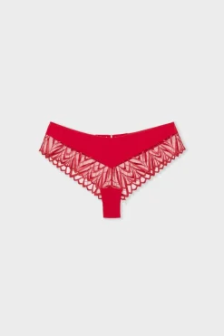 ETAM Brasileña|Braga culotte con bordado ROJO