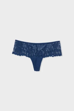 ETAM Braguitas Encaje|Culotte|Braga culotte de encaje marino