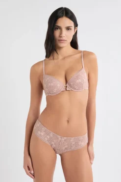ETAM Braguitas Encaje|Culotte|Braga culotte de encaje ROSA EMPOLVADO