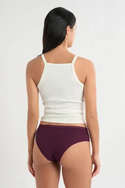 ETAM Culotte|Braguitas Party|Braga culotte de microfibra con detalles de encaje ROSA CARAMELO