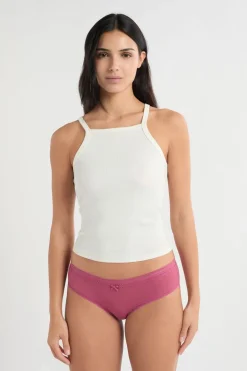 ETAM Culotte|Braguitas Party|Braga culotte de microfibra con detalles de encaje BLUSH