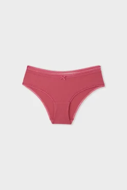 ETAM Culotte|Braguitas Party|Braga culotte de microfibra con detalles de encaje BLUSH