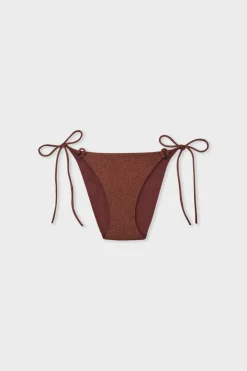 ETAM Anudadas|Bikini|Braga de bikini con cordones CHOCOLATE