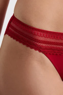ETAM Braguitas Encaje|Braguita|Braga de encaje ROJO