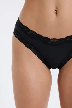 ETAM Braguita|Braga de microfibra y encaje NEGRO