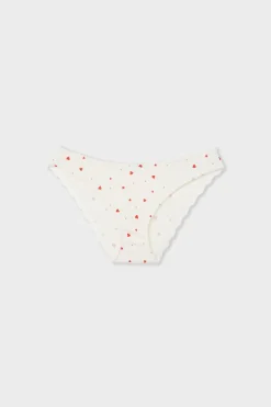 ETAM Braguita|Braga de punto elástico con estampado de corazones IMP FD BLANCO