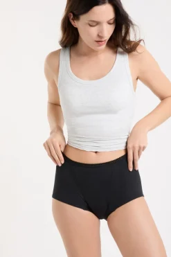 ETAM Culotte|Braguitas Menstruales|Braga menstrual - Flujo abundante NEGRO