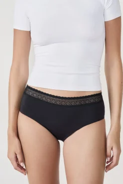 ETAM Culotte|Braguitas Menstruales|Braga menstrual de algodón - Flujo abundante NOIR