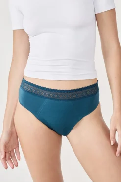 ETAM Braguita|Braguitas Menstruales|Braga menstrual de algodón - Flujo abundante TINTA