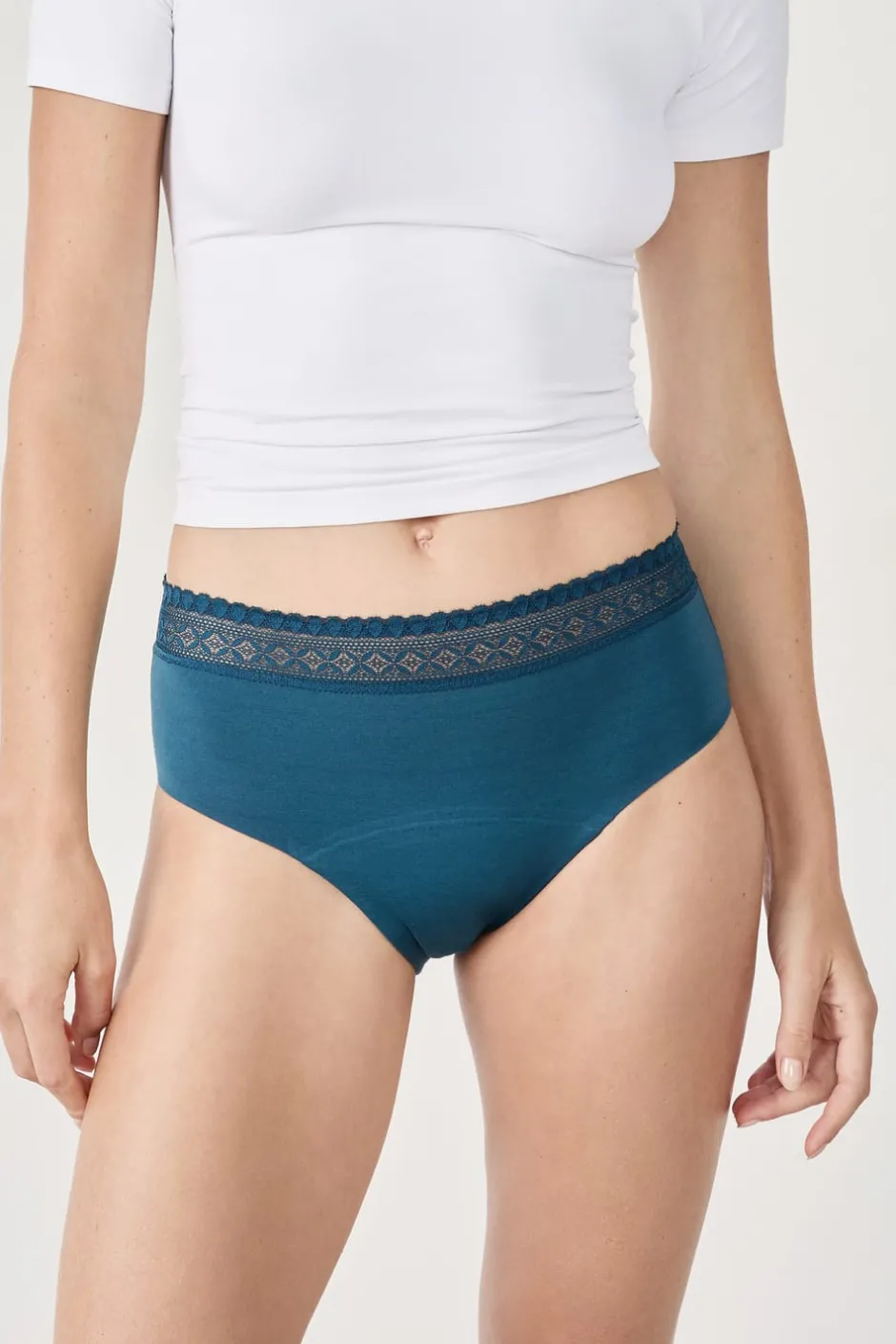 ETAM Culotte|Braguitas Menstruales|Braga menstrual de algodón - Flujo abundante TINTA