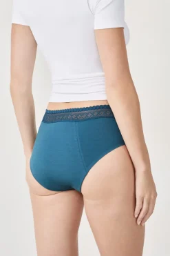 ETAM Culotte|Braguitas Menstruales|Braga menstrual de algodón - Flujo abundante TINTA