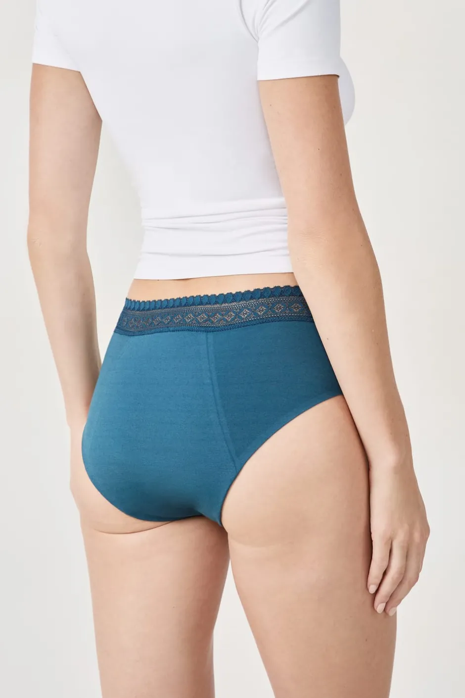 ETAM Culotte|Braguitas Menstruales|Braga menstrual de algodón - Flujo abundante TINTA
