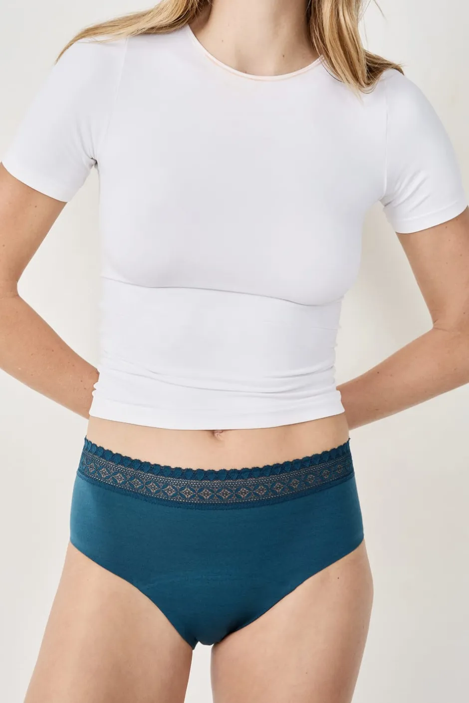 ETAM Culotte|Braguitas Menstruales|Braga menstrual de algodón - Flujo abundante TINTA