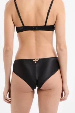 ETAM Brasileña|Bragas brasileñas con bordado floral ANTRACITA