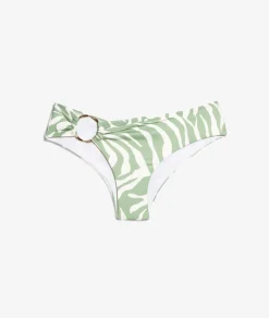 ETAM Hipster Y Shorty|Braguita brasileña con detalle de anilla FONDO VERDE IMP